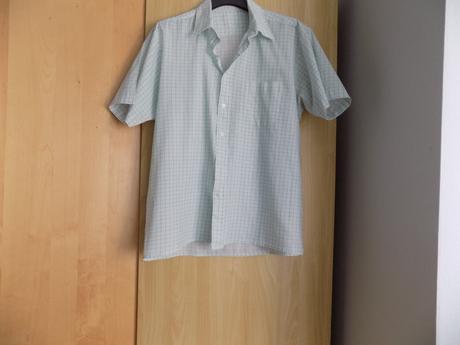 Pánska košela bledozelená kockovaná č.l, l