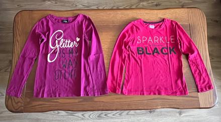 Tričká s 3d nápismi - dvojbalenie 134/140, f&f,134