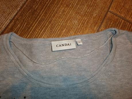 Elegantný predĺžený pulóver s hviezdami canda, c&a,l