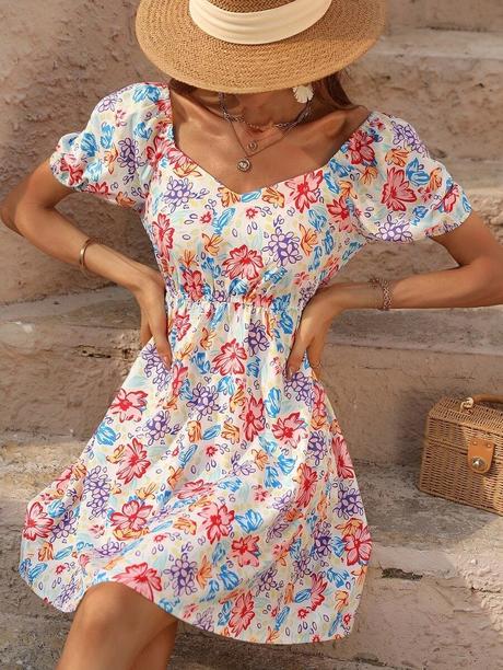 Kvetinkové minišaty, m