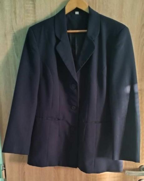 Dámske tmavomodré elegantné sako, v. xl/xxl, xxl