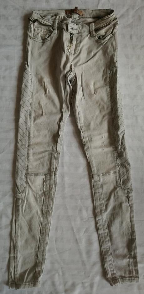 Elastické svetlo sivé rifle, one love denim, xxs, denim,xs