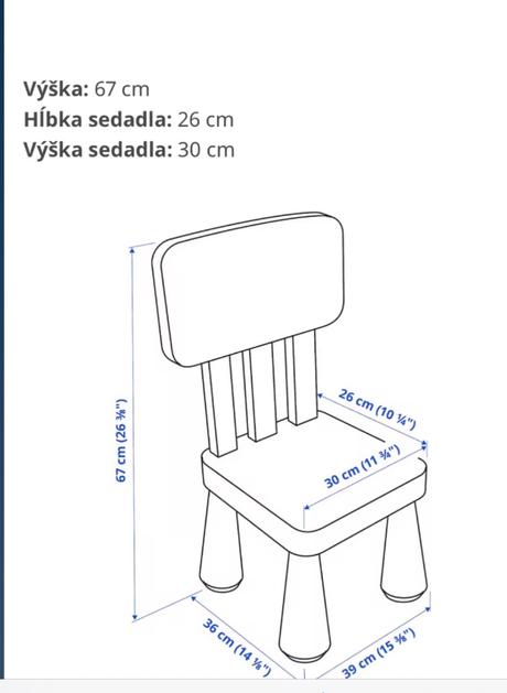 Stolička detská mamut, 