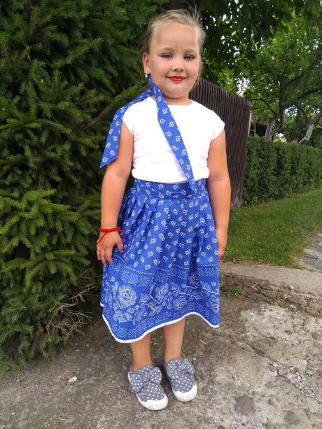 Folkhandemade skladana sukienka+ čelenka/stuha, l - xxxl