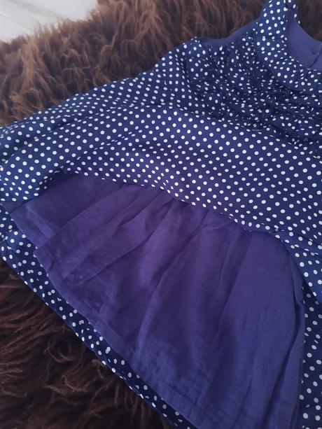 Detské bodkované šaty, 86