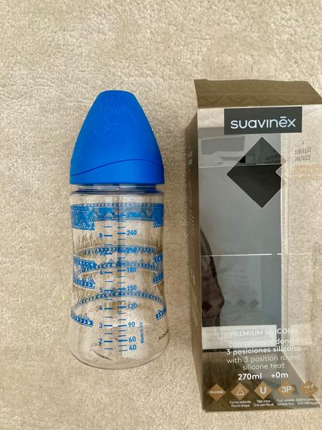 Kojenecká fľaša zn.suavinex 270ml 0+ nová, suavinex