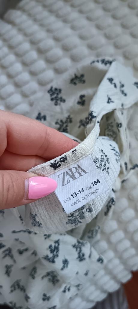 Kvetinková blúzka s mašľou, zara,164