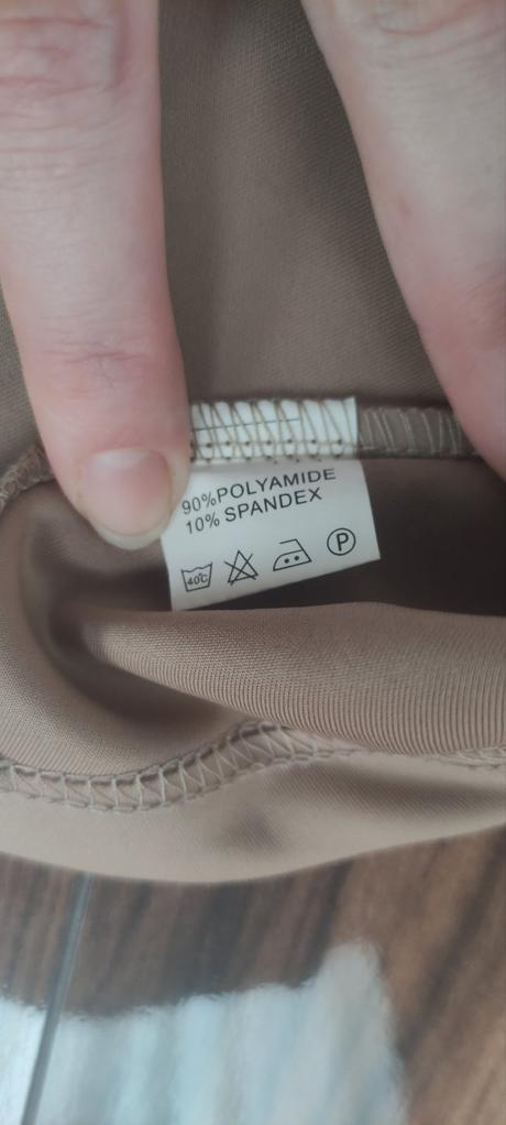 Béžový top s potlačou, l / m