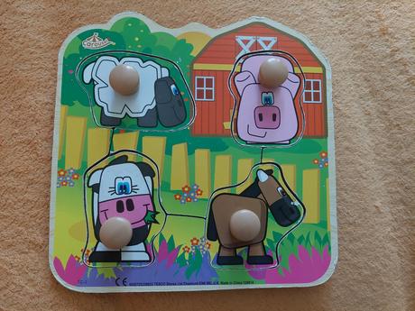 Detské drevené puzzle, 