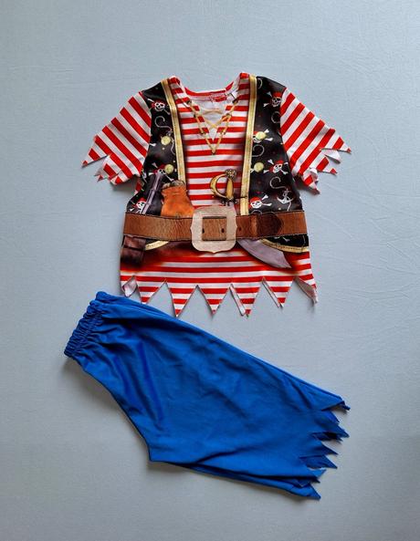 Pirát exkluzívny 2-dielny kostým veľ. 1-3r.,