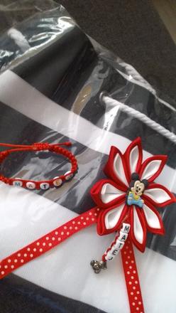 Set matej kvietok na kočík a náramok, 