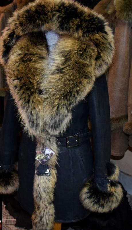 Pravý kožuch nový s vysackou, l