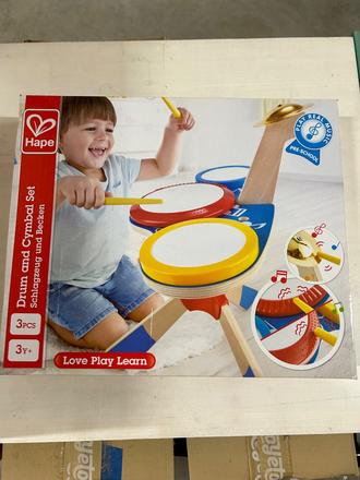 Hape - bicia súprava , bubny a cimbal, 