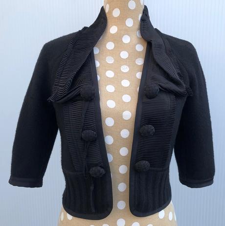 Značkový vlnený blejzer, xs