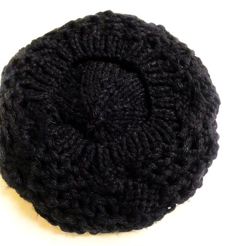 Teplá pletená bareta, l