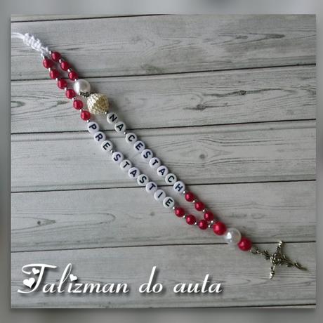 Ruženec/talizman do auta, 