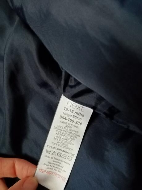 Tmavomodry presivany overal next, vel. 86, next,86