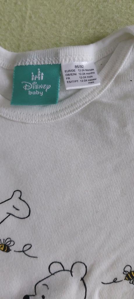 Mierne rebrované body macko pu 86/92, disney,86