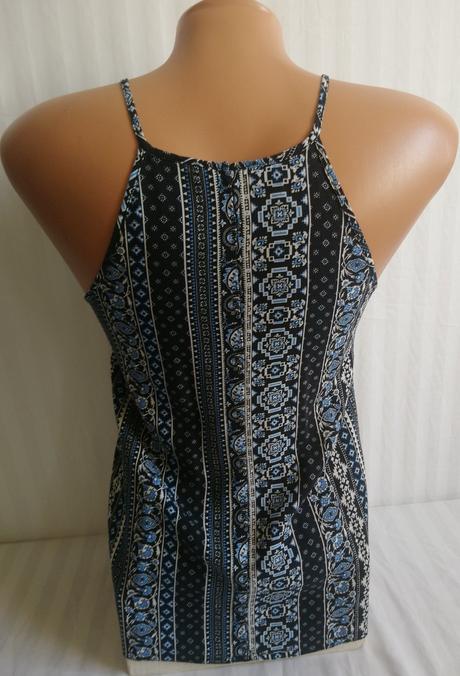 Dámsky modro čierno biely top, miss selfridge, miss selfridge,xs