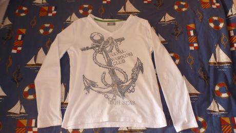 Nohavice pre chlapca+ námornícke tričko, f&f,164