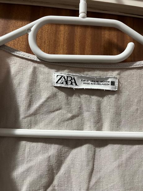 Šaty s prímesou ľanu, zara,m