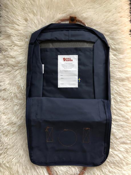 Batoh fjällräven kanken modrý s hnedými prvkami, fjällräven