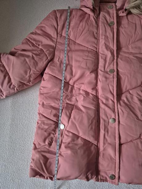 Zateplená dievčenská zimná bunda, primark,140
