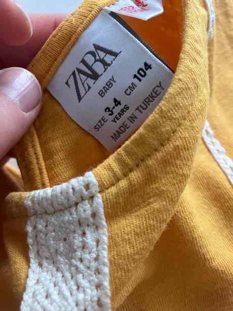 Žltý top, zara,104
