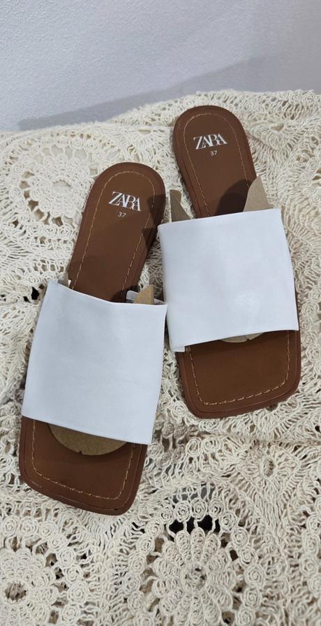Kožené šľapky zara, zara,38