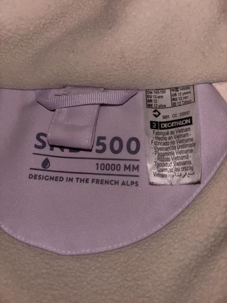 Lyžiarska bunda wedze 152, wedze,152