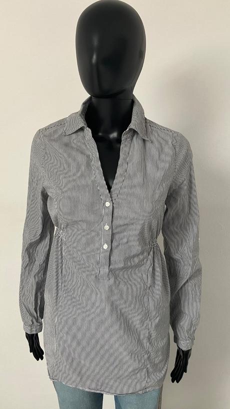 Čiernobiela pásikavá košeľa c&a (s), c&a,s