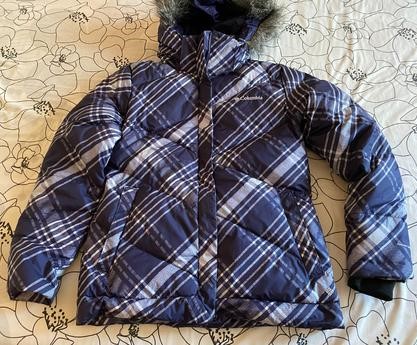 Páperová - perová bunda s kapucou columbia v. s, columbia,s