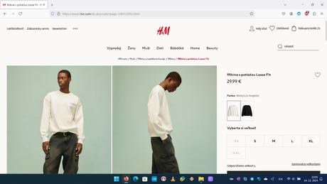 Mikina hm, mikina santa reserved, h&m,l / xxl