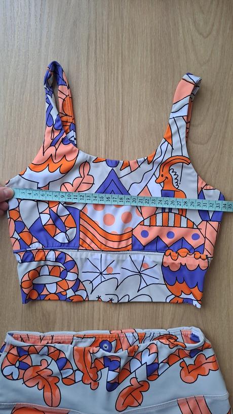 Elastické šortky + crop top abraka, m