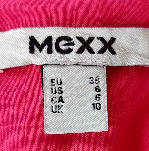 Rúžové šaty a-čkového strihu, mexx,36