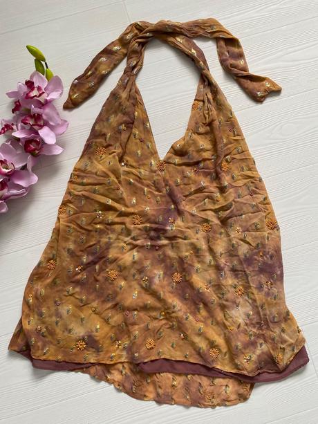 Zara - šifónové camel šaty, zara