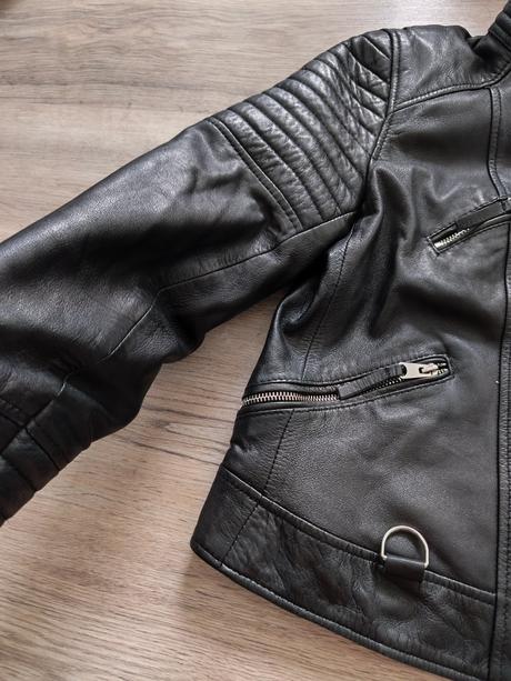 Koženková bunda moderná, zara,xl