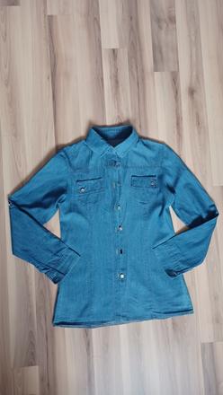 Riflová košeľa, s