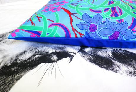 Obliečka na vankúš blue flowers 50x50cm, 50,50