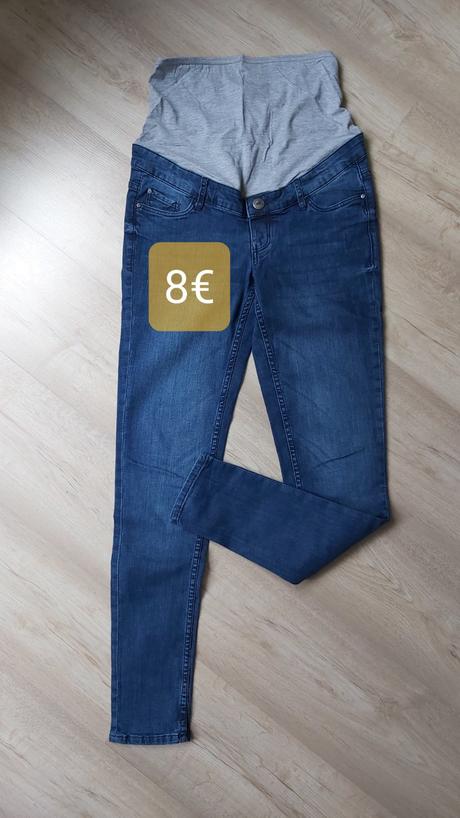 Tehotenské oblečenie - blúzka a rifle, m