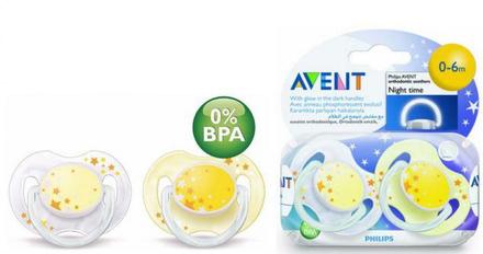 Cumlík ortodontický night time  avent, avent