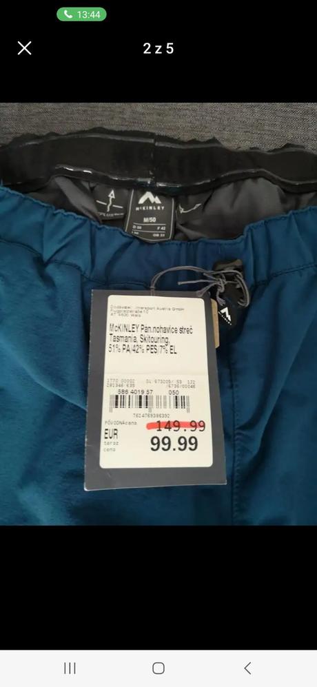 Strec nohavice pánske, mckinley,m