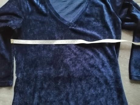 Zamatové nocovomodré šaty beloved vs-m,pruž.,jemné, m