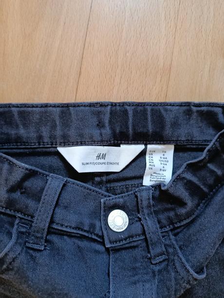 Čierne rifle, h&m,116