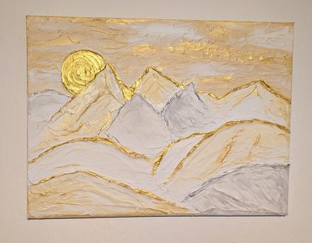 Obraz zasnežená krajina, 