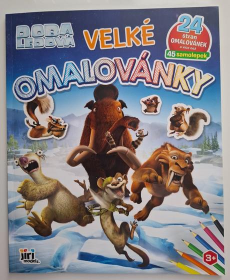 Omaľovanky s nálepkami "doba ľadová",