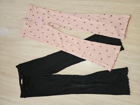 2x zvonove leginy, h&m,122