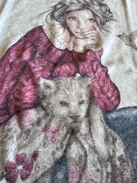 Tričko s dievčaťom a leopardom, mayoral,128