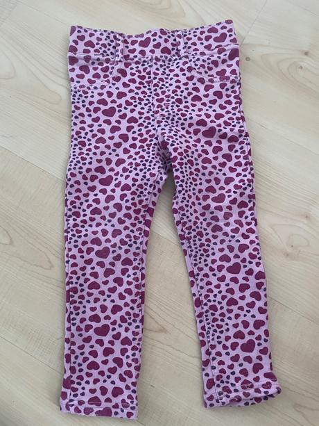 Leginky hrubšie srdiečko 18-24 mes., h&m,92