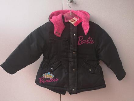 Barbie dievčenská bunda veľkosť 2-3 roky, barbie,92 / 98